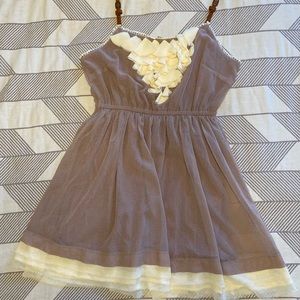 Chiffon dress from Dillards with leather straps